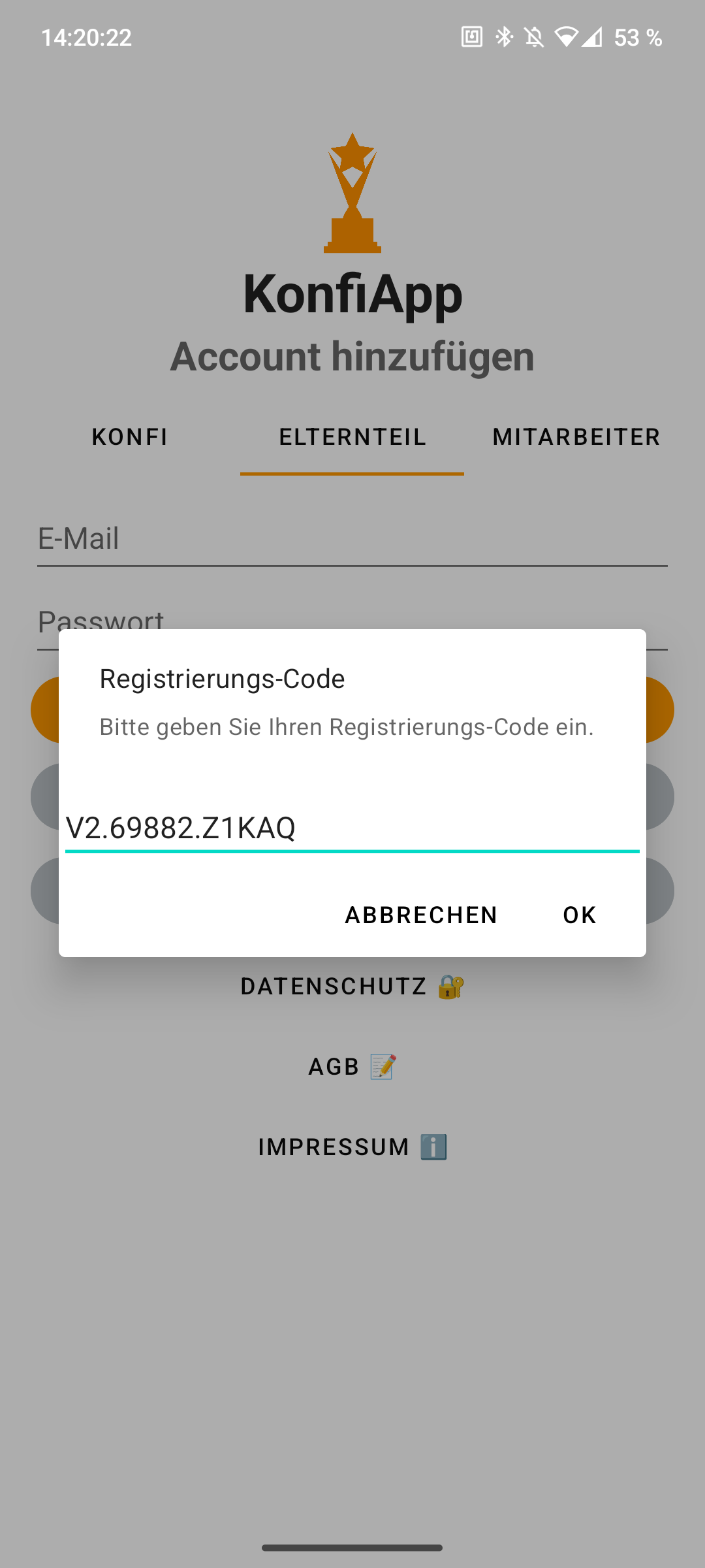 Account erstellen