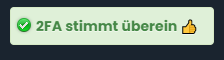 Übersicht 2FA