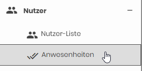 Anwesenheitslisten Seitenleiste