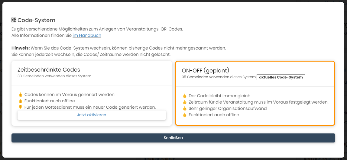 Übersicht Codesysteme