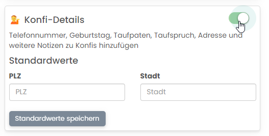 Administration: Modul Konfi-Details aktivieren