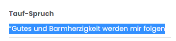 Konfi Detail Taufspruch ändern