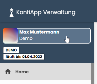 Verwaltung Ihr Profil