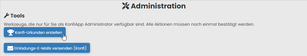 Konfi-Urkunden Admin