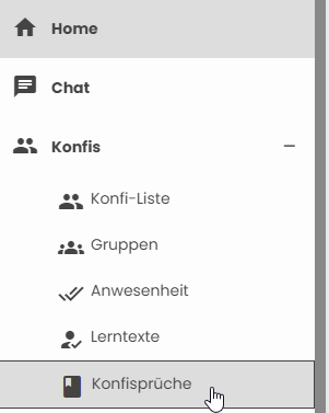 Seitenleiste Konfisprüche