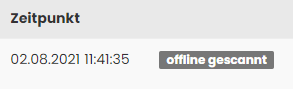 Offline Scans Info