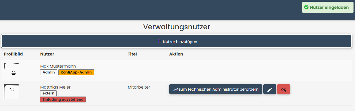 Mitarbeiter hinzufügen