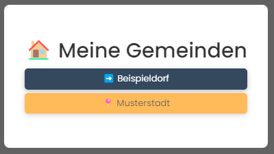 Gemeinde wechseln