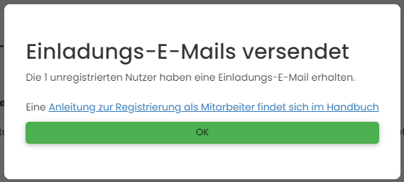 Nutzer einladen - Schritt 4